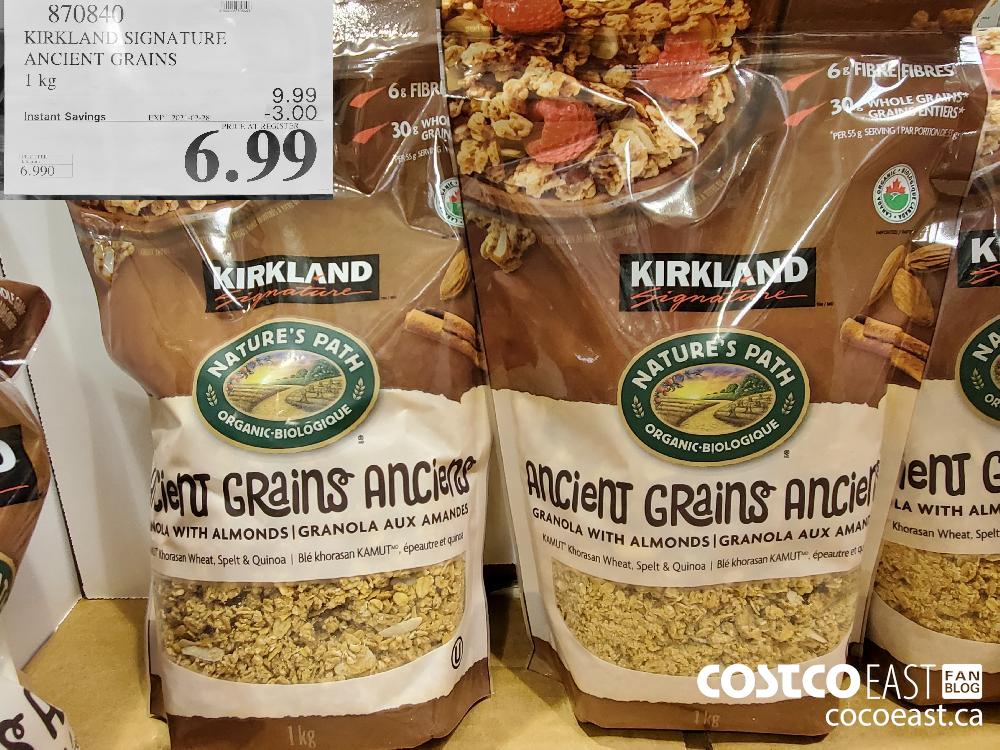 870840 KIRKLAND. SIGNATURE ANCIENT GRAINS EXPIRY DATE: 2021-02-28 $6.99