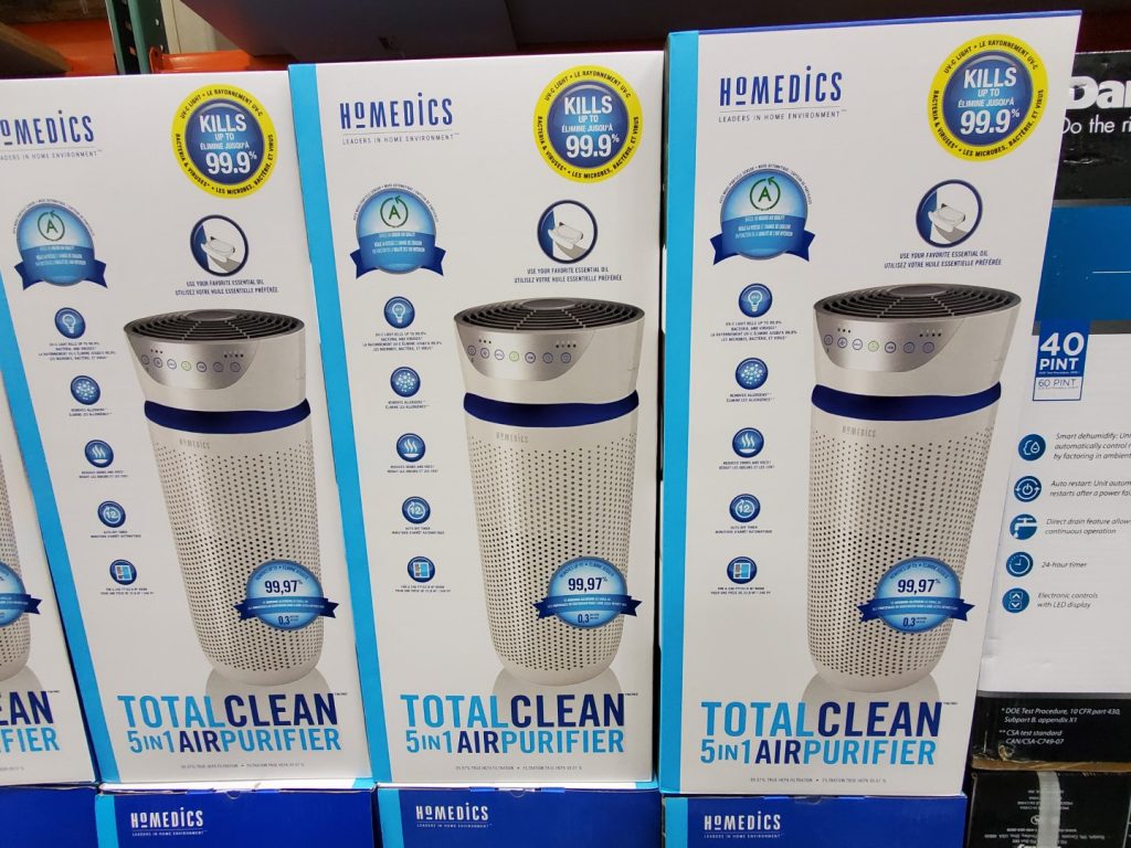 Homedics total clean 5-in-1 air purifier