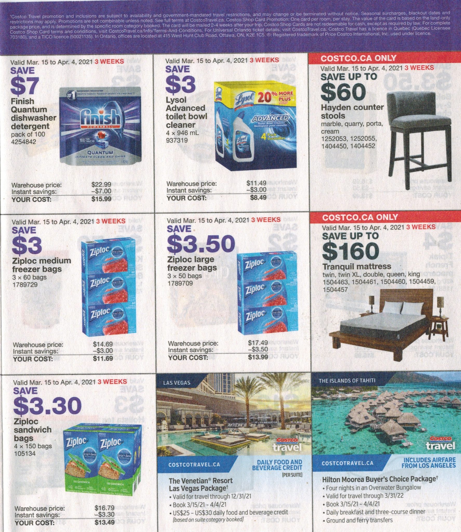 PREVIEW Costco Canada Flyer Sales March 1 April 4, 2021 Costco