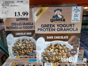 1485020 
QUAKER
PROTEIN GRANOLA
1.6 Kg
$13.99
