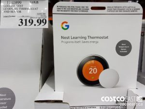 1140899
GOOGLE NEST
LEARNING THERMOSTAT
AND SENSOR
EXPIRY DATE: 2021-03-11 
$319.99
