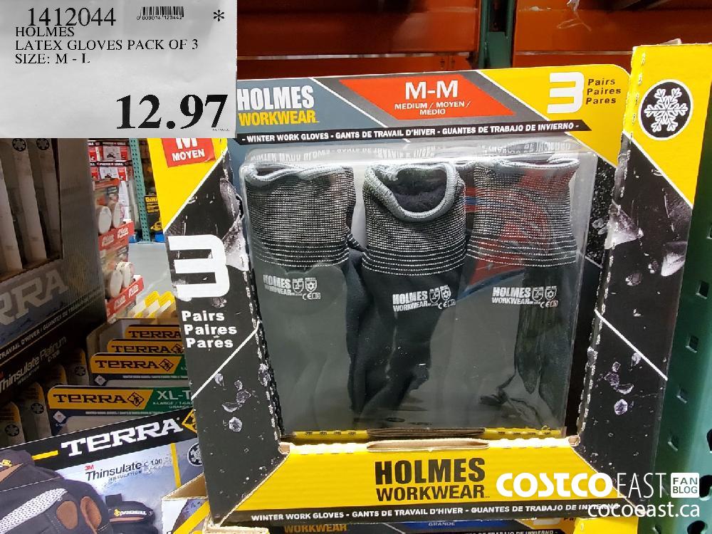 1412044 HOLMES LATEX GLOVES PACK OF 3 SIZE: M - L $12.97