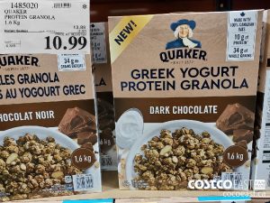 1485020 
QUAKER
PROTEIN GRANOLA
1.6 Kg
EXPIRY DATE: 2021-03-14 
$10.99
