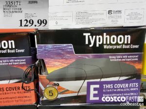 335171
TYPHOON
BOAT COVER
WATERPROOF
$129.99
