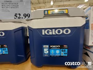 1356920 
IGLOO MAXCOLD
ROLLING COOLER
98 CAN CAPACITY
$52.99
