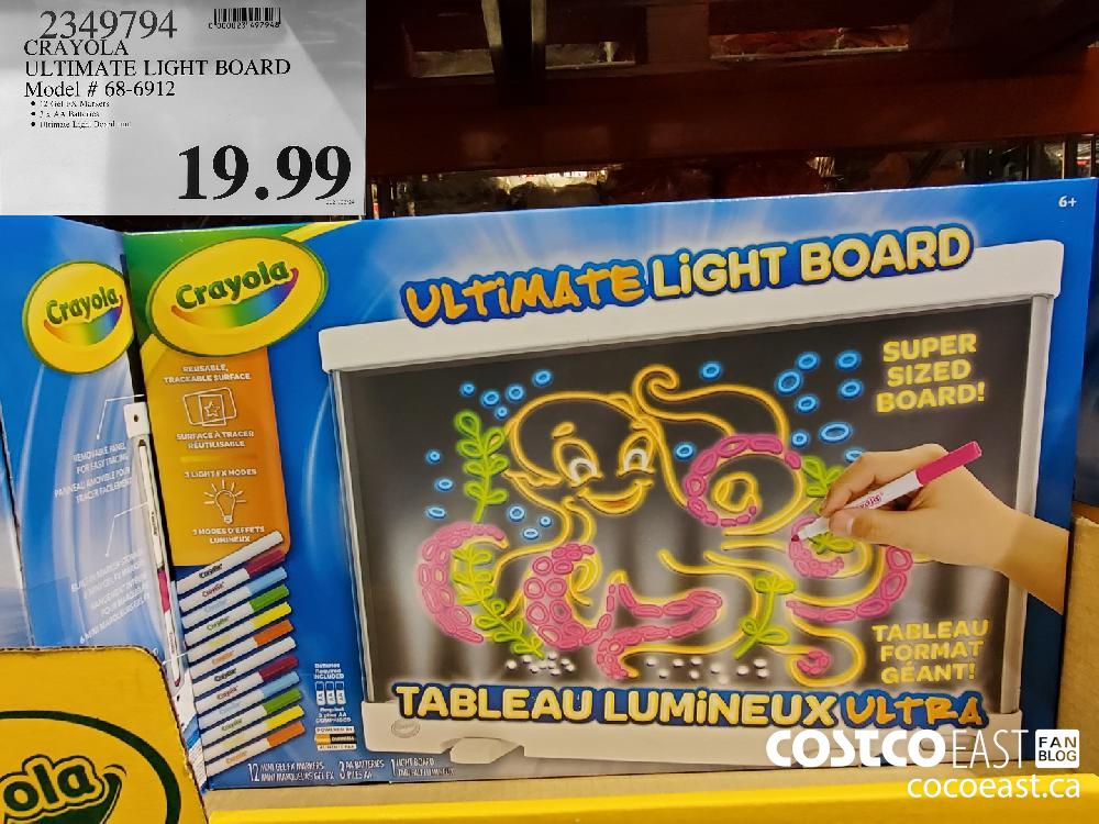 4349794 CRAYOLA ULTIMATE LIGHT BOARD MODEL 69 3949 22 99 - Costco East Fan  Blog