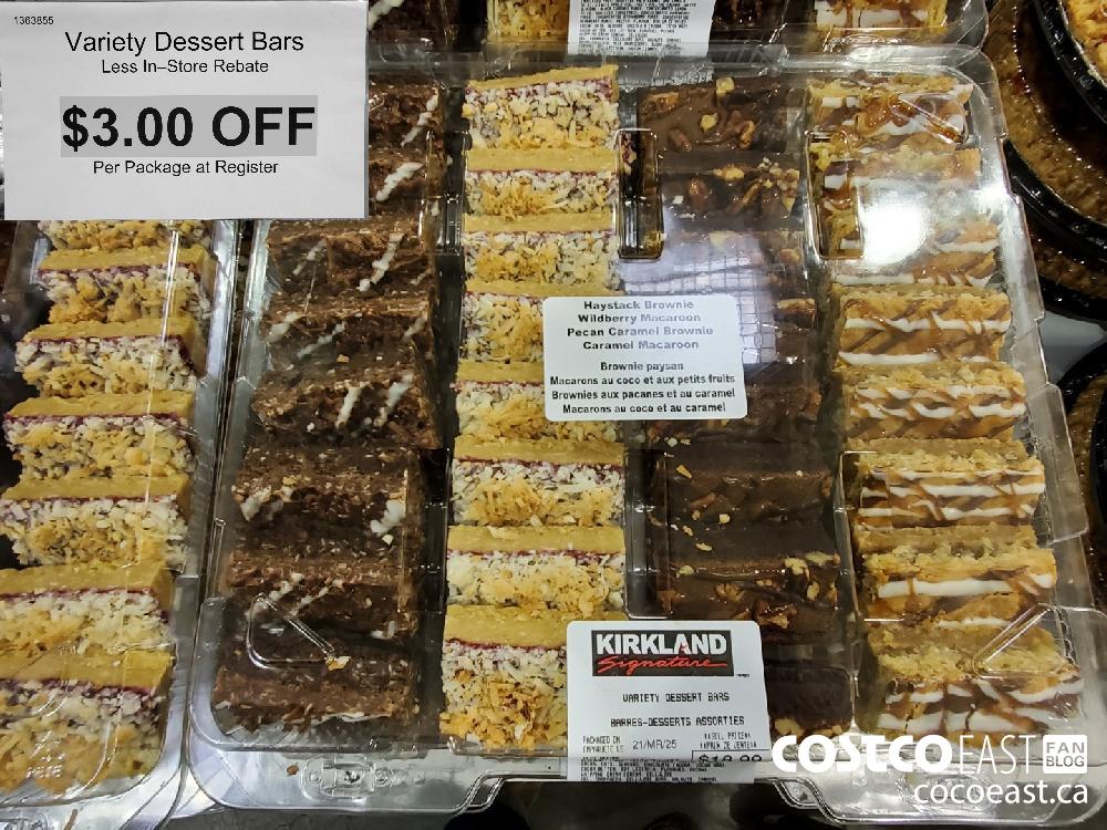 1363855 Variety Dessert Bars $3.00 OFF