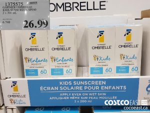 1375575
GARNIER OMBRELLE
KIDS SUNSCREEN SPF60
2 x 200 mL
$26.99
