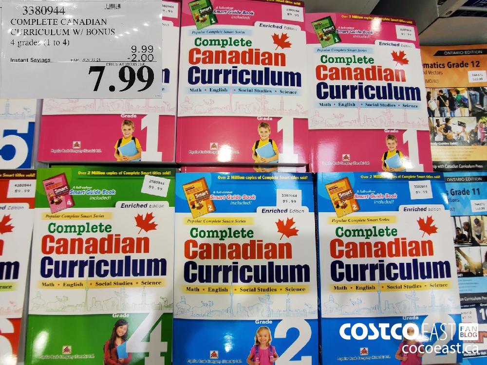 3380944 COMPLETE CANADIAN CURRICULUM W/ BONUS 4 grades (1 to 4) EXPIRY DATE: 2021-03-28 $7.99