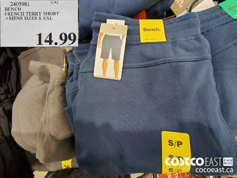 2405981 BENCH FRENCH TERRY SHORT MENS SIZES S-XXL $14.99