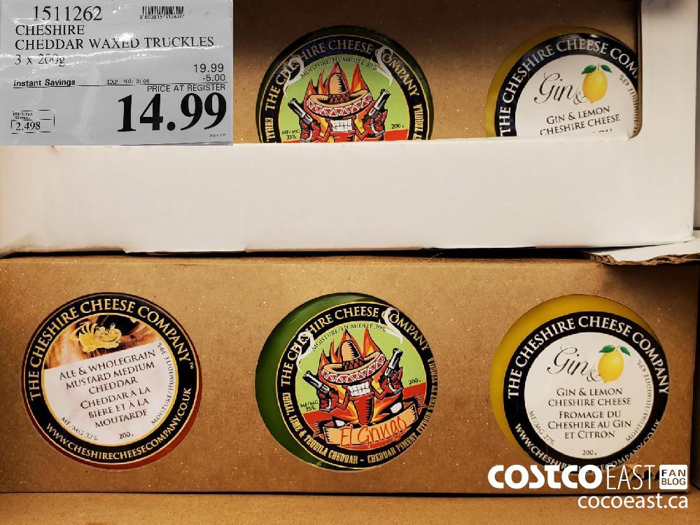 1511262 CHESHIRE CHEDDAR WAXED TRUCKLES 3 x 200G EXPIRY DATE: 2021-04-04 $14.99
