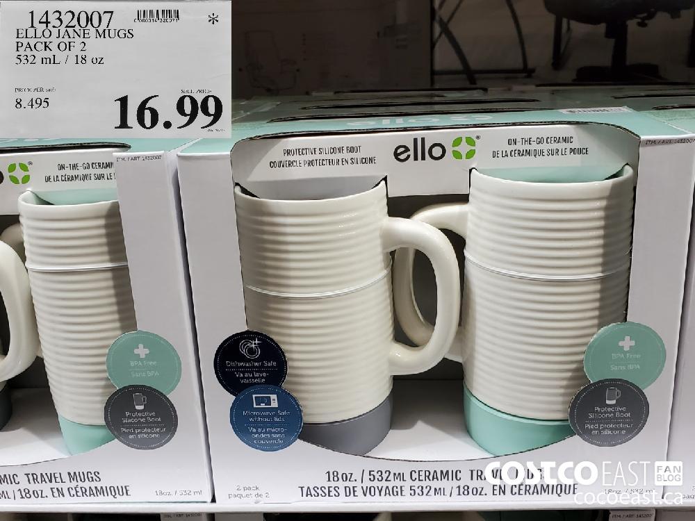 Ello Jane Ceramic Travel Mug 18 Oz Gray - Office Depot