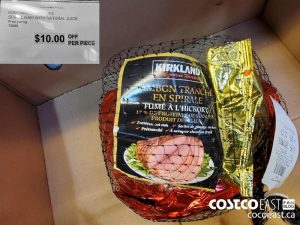 13689
KIRKLAND SIGNATURE
SPIRAL HAM WITH NATURAL JUICE
$10.00 OFF PER PIECE
