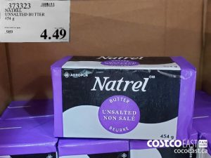 373323
NATREL
UNSALTED BUTTER
454 g
$4.49
