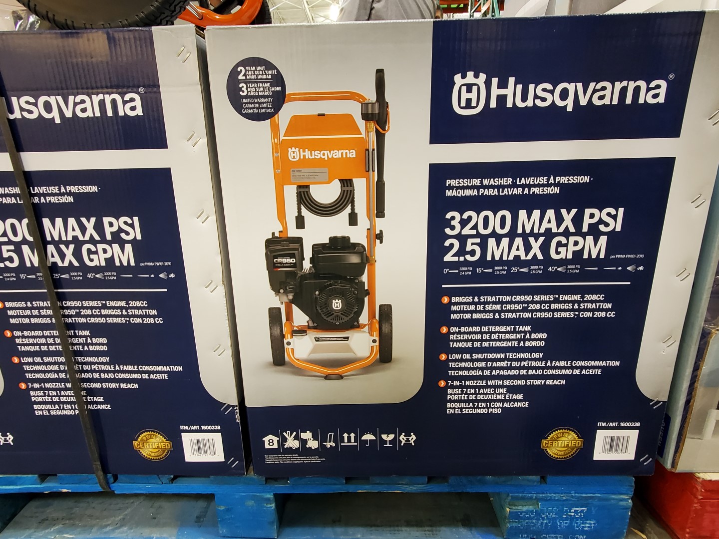 Husqvarna 3200 psi gas pressure washer