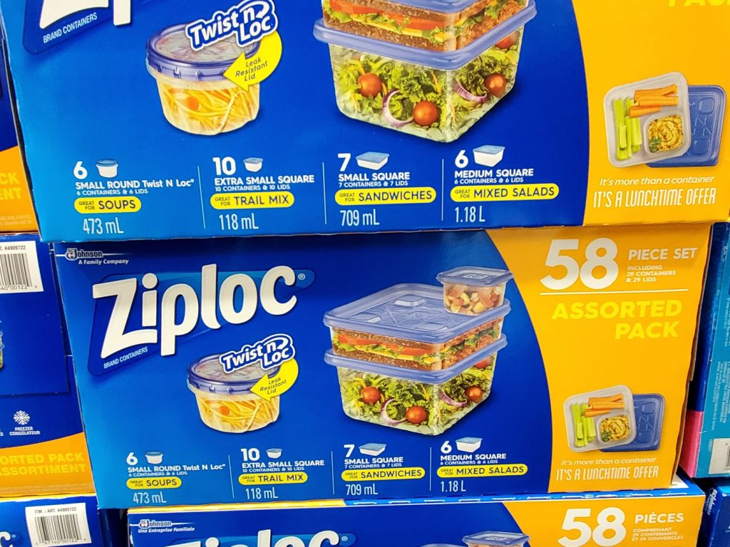 ziploc 58 piece mixed container set