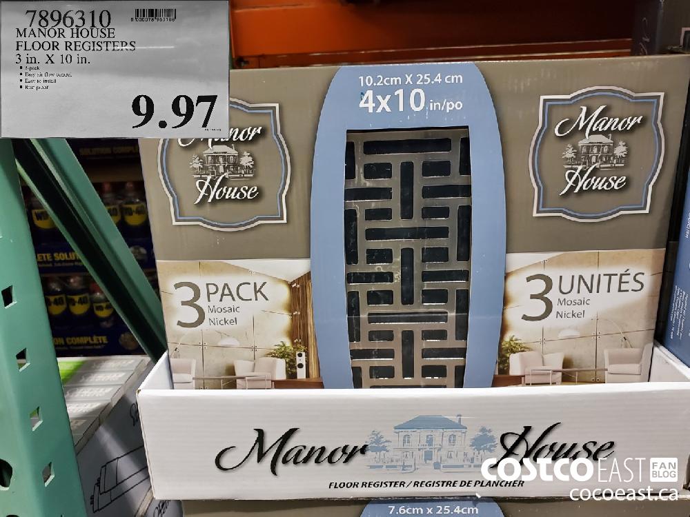 7896310 MANOR HOUSE FLOOR REGISTERS 3 in. X 10 in. $9.97