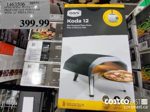 1463506
OONI KODA PIZZA OVEN
PROPANE GAS POWERED
WITH 12" PIZZA PEEL
$399.99
