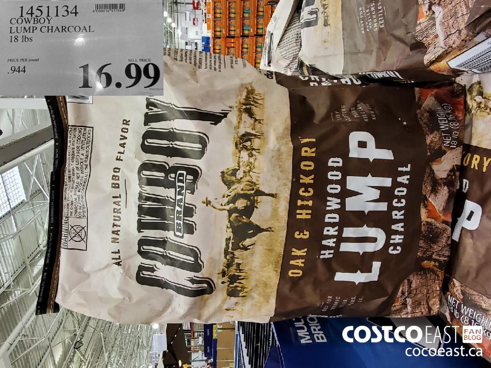 1451134 COWBOY LUMP CHARCOAL 18 Ibs 16 99 Costco East Fan Blog