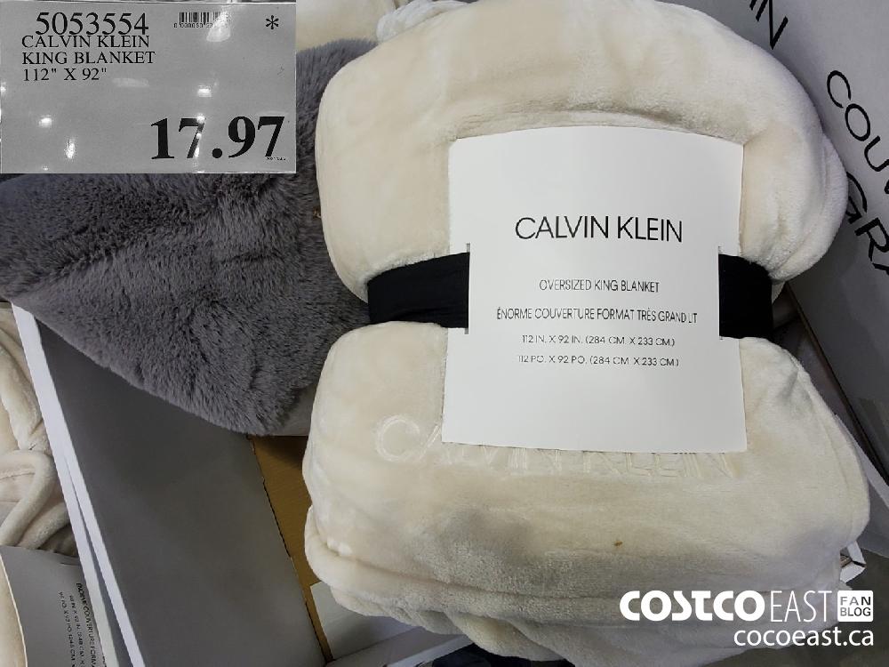 5053554 CALVIN KLEIN KING BLANKET 112 X 92 17 97 - Costco East Fan Blog