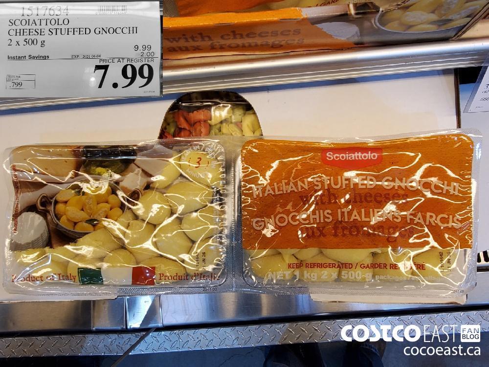 1517631 SCOIATTOLO CHEESE STUFFED GNOCCHI 2 X 500 G EXPIRY DATE: 2021-04-04 $7.99