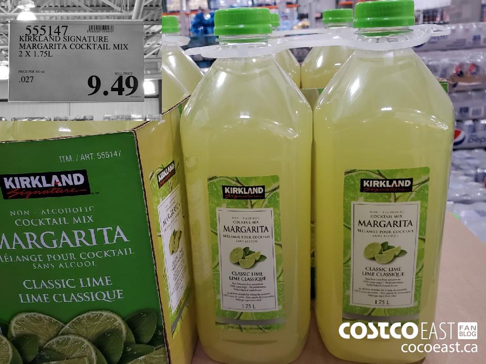 555147 KIRKLAND SIGNATURE MARGARITA COCKTAIL MIX 2 X 1.75L $9.49