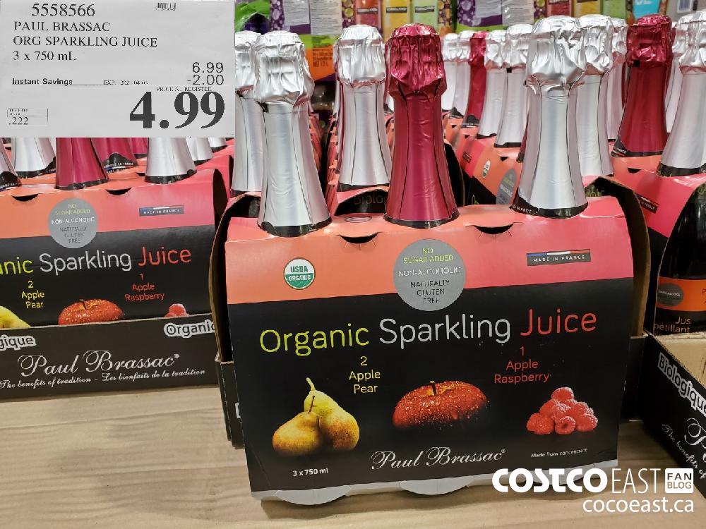 5558566 PAUL BRASSAC ORG SPARKLING JUICE 3 X 70ML EXPIRY DATE: 2021-04-03 $4.99