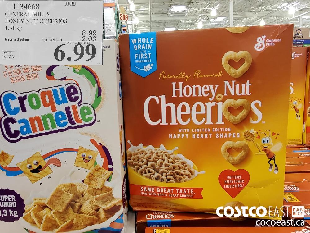 1134668 GENERA! MILLS HONEY NUT CHEERIOS 1.51 KG EXPIRY DATE: 2021-04-04 $6:99