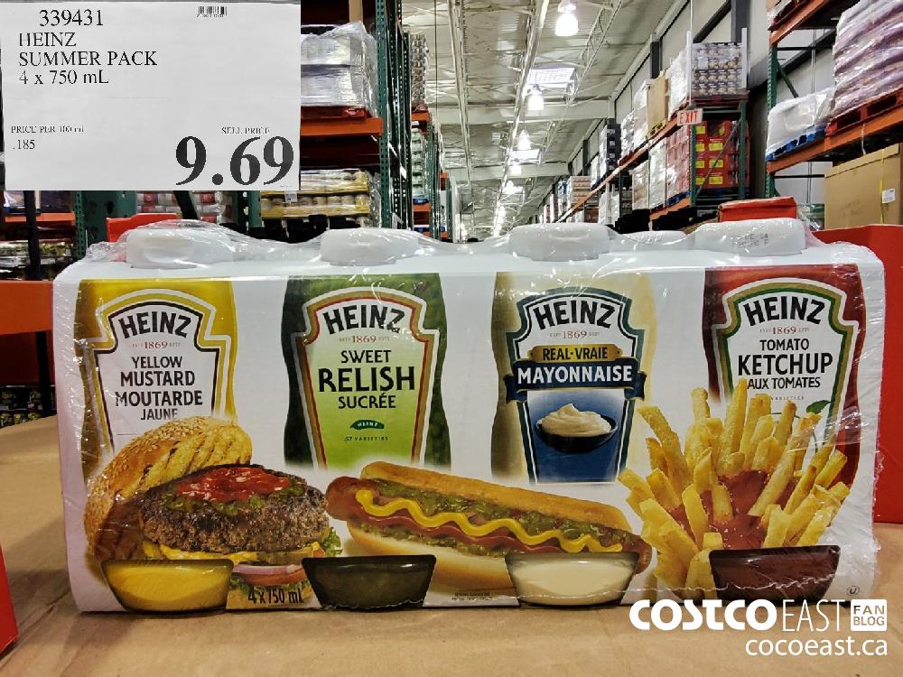 339431 HEINZ SUMMER PACK 4 X 750ML $9.69