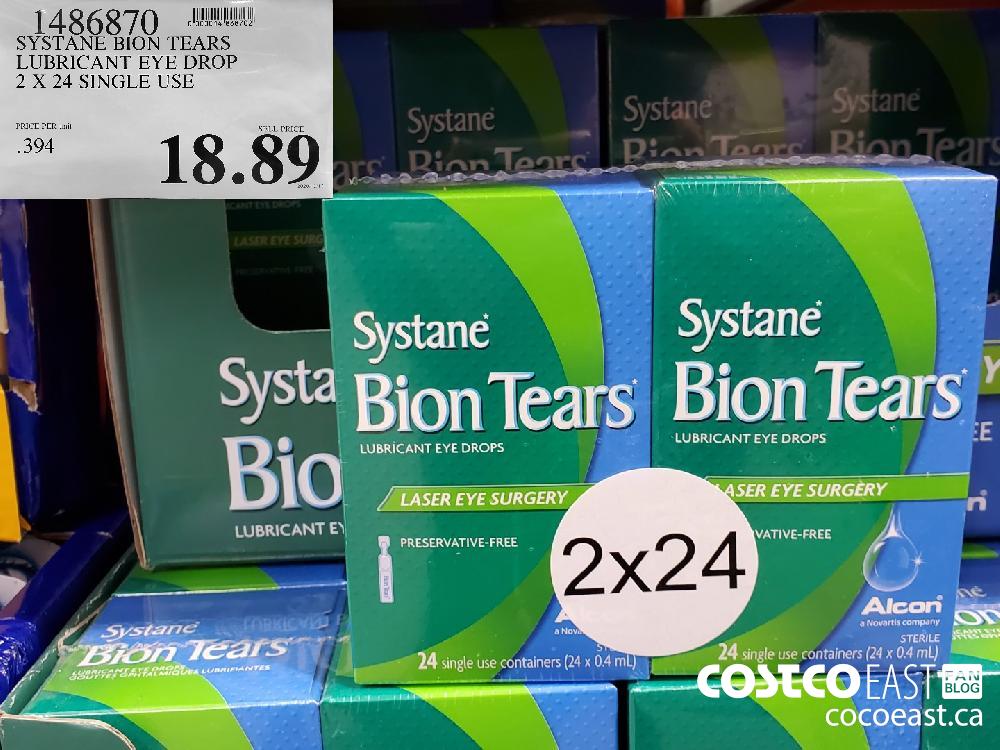 1486870 SYSTANE BION TEARS LUBRICANT EYE DROP 2 X 24 SINGLE USE $18.89