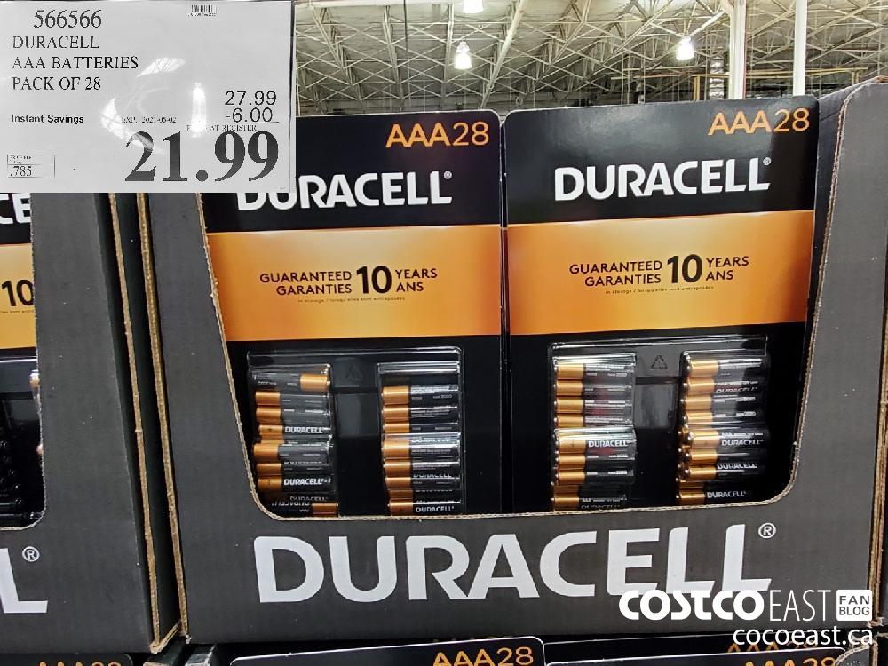 Duracell a Batteries Pack Of 28 6 00 Instant Savings Expires On 21 05 02 21 99 Costco East Fan Blog