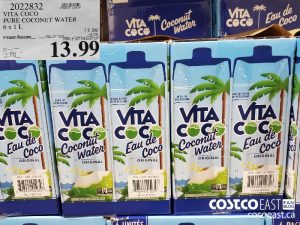 2022832 
VITA COCO
PURE COCONUT WATER
6 X 1L
EXPIRY DATE: 2021-05-02 
$13.99
