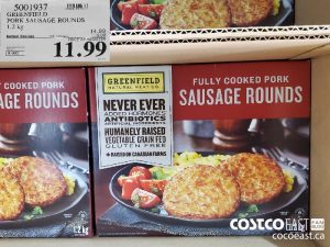 5001937
GREENFIELD
PORK SAUSAGE ROUNDS
1.2 KG
EXPIRY DATE: 2021-04-18
$11.99
