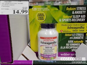 1467085
WN ASHWAGANDHA 3600MG
120 VEGETARIAN ‘
CAPSULES
EXPIRY DATE: 2021-05-02
$14.99
