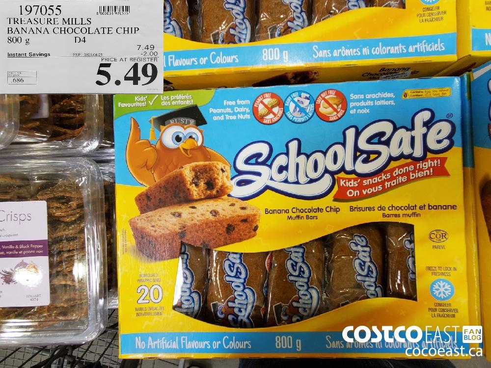 197055 TREASURE MILLS BANANA CHOCOLATE CHIP 800 g EXPIRY DATE: 2021-04-25 $5.49