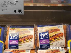 1315294
YVES VEGGIE CUISINE
JUMBO VEGGIE DOGS
20 X 75 G
$9.99
