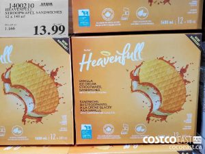 1400210 
HEAVENFULL
STROOPWAFEL SANDWICHES
12 x 140 ml
$13.99
