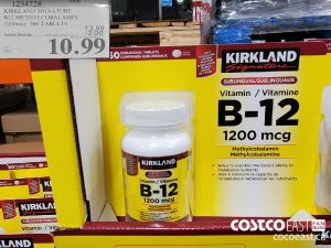 1234728
KIRKLAND SIGNATURE
B12 METHYLCOBALAMIN
1200mcg 360 TABLETS
EXPIRY DATE: 2021-05-02
$10.99

