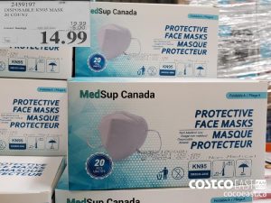 2459197 
DISPOSABLE KN95 MASK
20 COUNT
EXPIRY DATE: 2021-05-02 
$14.99
