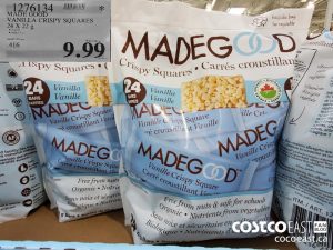 1276134 
MADE GOOD
VANILLA CRISPY SQUARES)
24 X 22 g
$9.99
