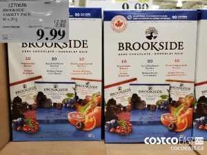 1270656
BROOKSIDE
VARIETY PACK
40 x 20 g 
EXPIRY DATE: 2021-05-02 
$9.99

