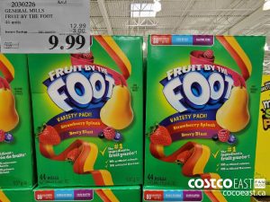 2030226
GENERAL MILLS
FRUIT BY THE FOOT
44 units
EXPIRY DATE: 2021-05-02 
$9.99
