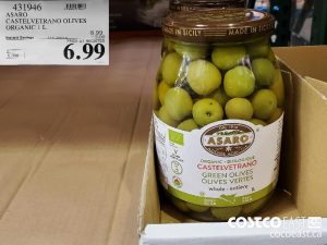 431946 
ASARO
CASTELVETRANO OLIVES
ORGANIC 1 L
EXPIRY DATE: 2021-05-02
$6.99
