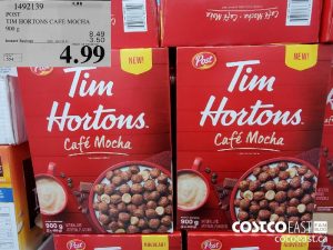 1492139 
POST
TIM HORTONS CAFE MOCHA
900 g
EXPIRY DATE: 2021-05-02 
$4.99
