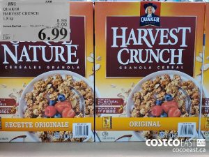 891
QUAKER
HARVEST CRUNCH
1.8 kg
EXPIRY DATE: 2021-05-09
$6.99
