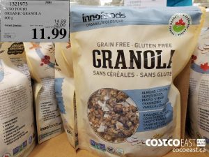 1321973 
INNO FOODS
ORGANIC GRANOLA
600 g
EXPIRY DATE: 2021-05-02
$11.99
