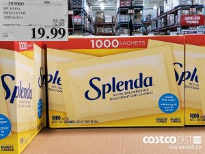 395960
SPLENDA
SWEETENER
1000 packets
EXPIRY DATE: 2021-05-02 
$19.99
