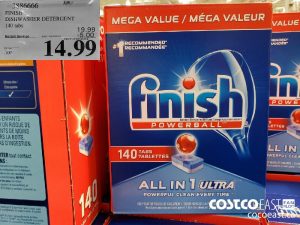 5886666
FINISH
DISHWASHER DETERGENT
140 tabs
EXPIRY DATE: 2021-05-02
$14.99
