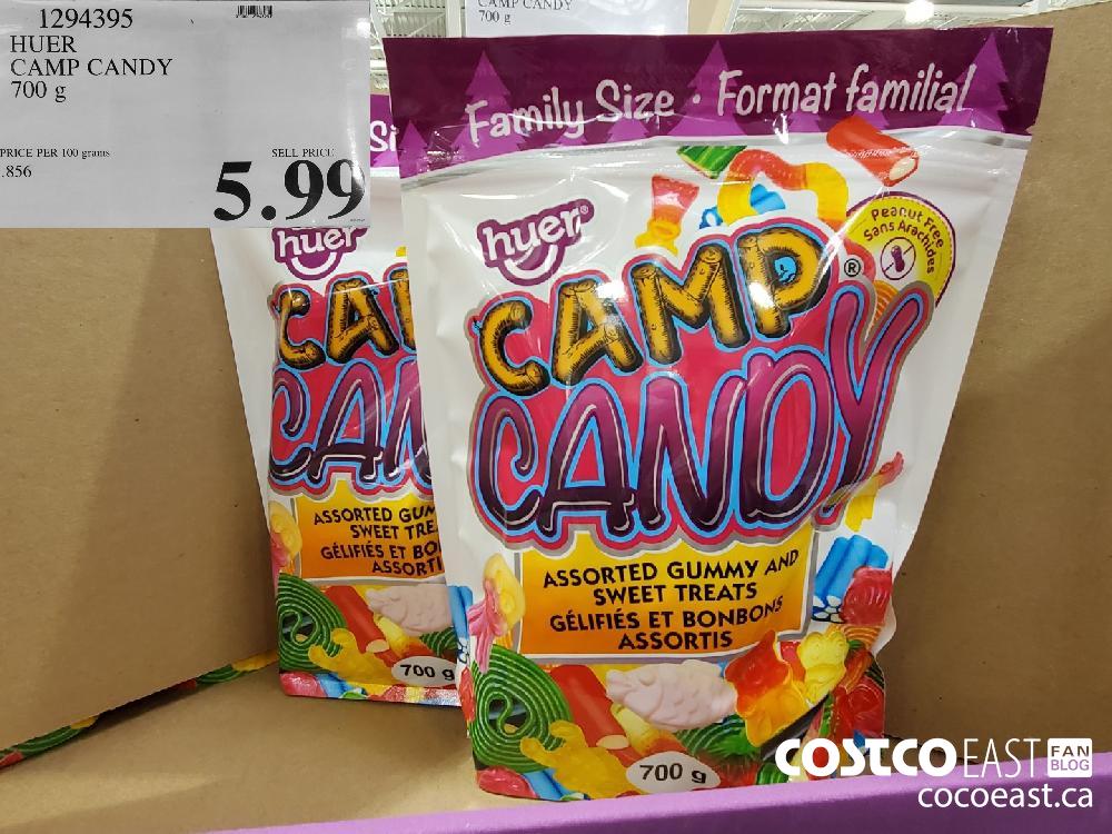 1294395 HUER CAMP CANDY 700 g EXPIRY DATE: 2021-05-09 $5.99 $4.20