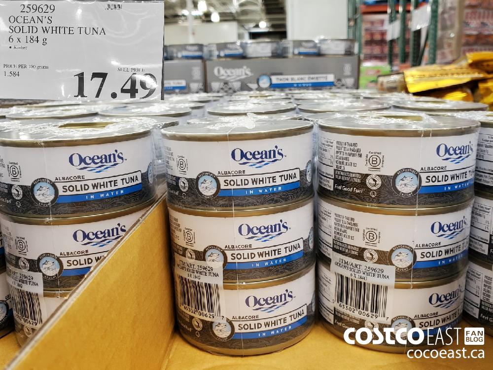 259629 OCEAN'S SOLID WHITE TUNA 6 x 184 9 EXPIRY DATE: 2021-05-02 $17.49 $2.00